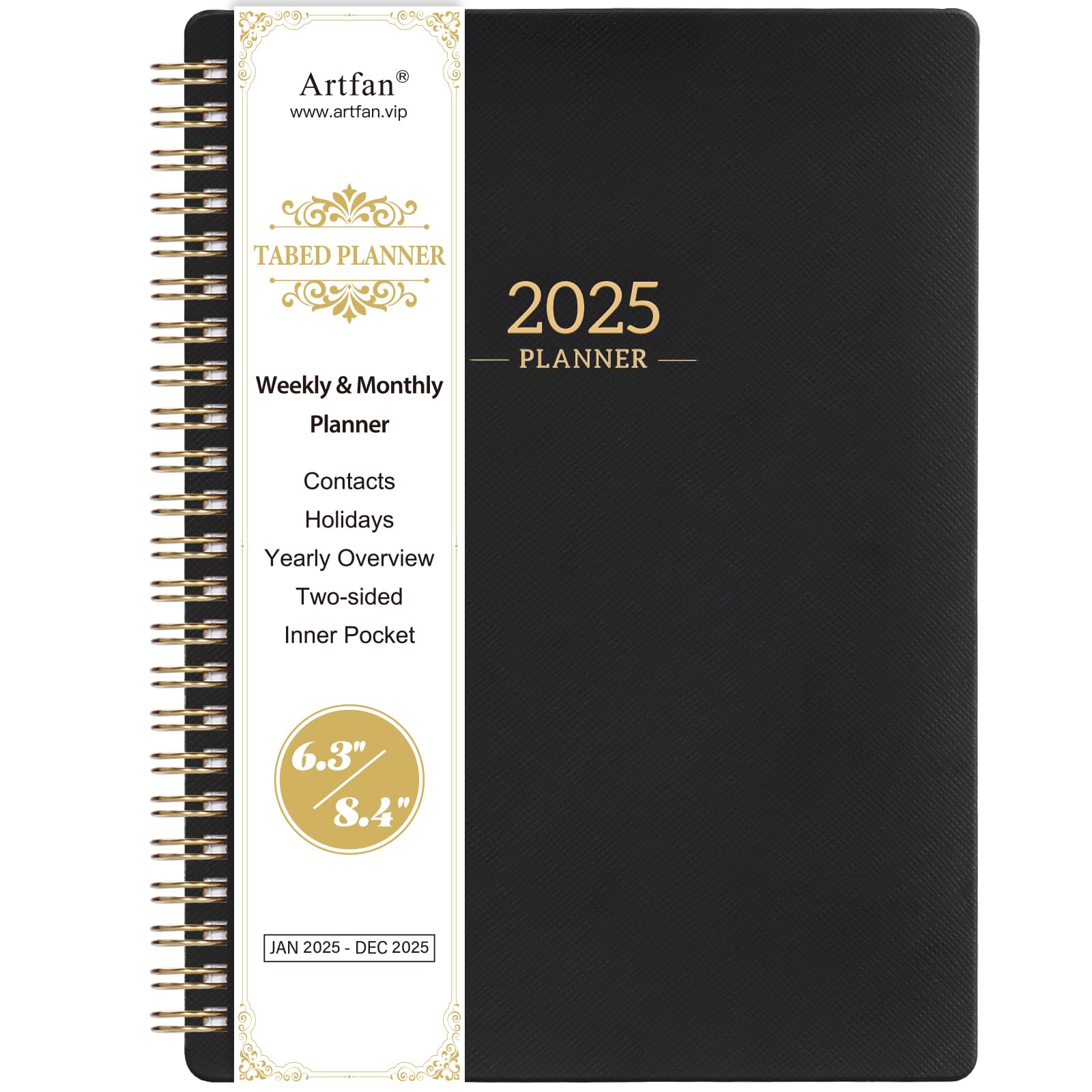 amazon-com-planner-2025-planner-calendar-2025-jan-2025-dec-2025-2025-planner-weekly-monthly-with-tabs-6-3-x-8-4-hardcover-back-pocket-twin-wire-binding-daily-organizer-mystic-black-office-products