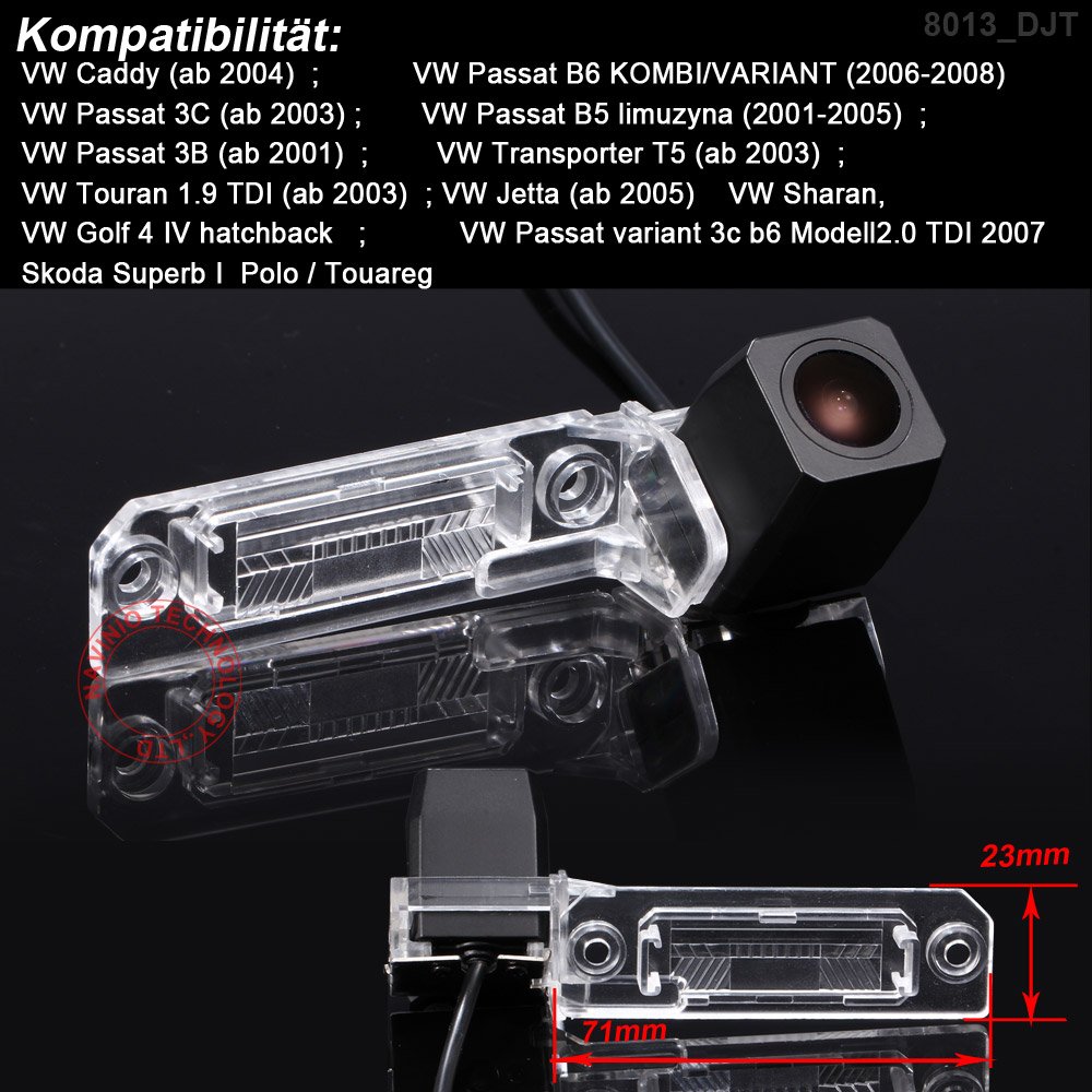 Vue Arrière de Voiture de Vision Camera de Recul Auto/Voiture étanche pour VW Caddy B5 B6 Passat 3 C 3B Jetta Sagitar Multivan T5 Golf Plus Polo