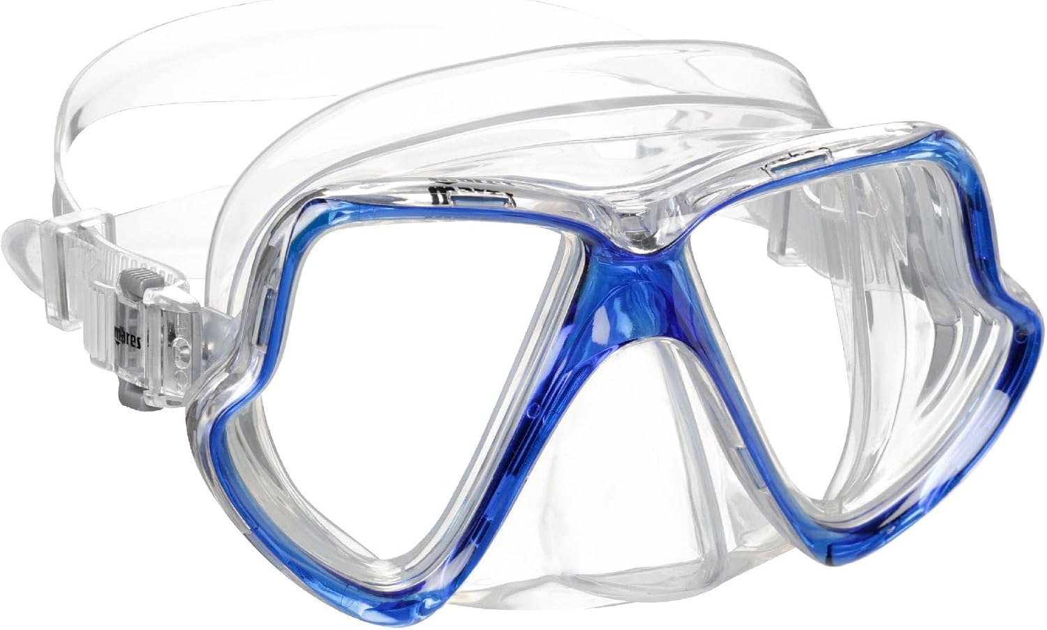 Mares Adult Wahoo Mask - Wide Viewing Angle Easy to Adjust Dive Mask with Silicone Skirt for Scuba Diving, Freediving, Snorkeling, Spearfishing