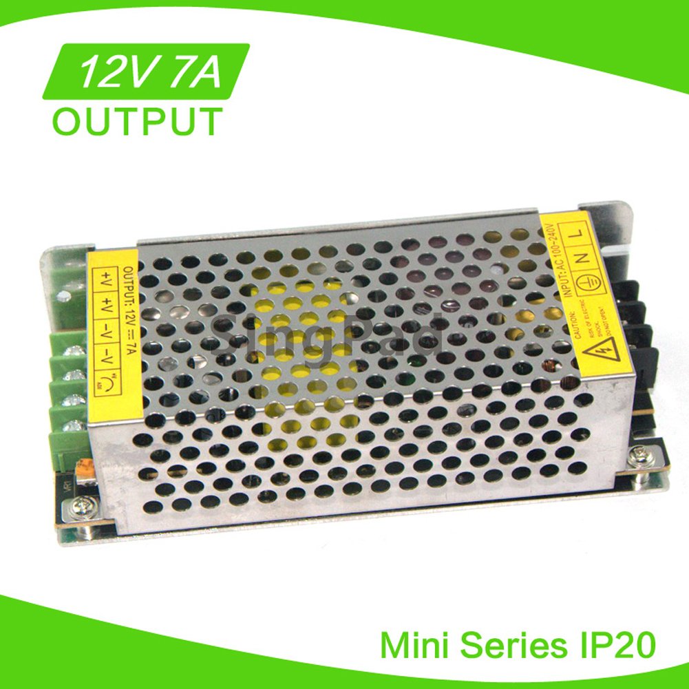 SingPad New Style 12V7A Regulated Switching Power Supply for Led Strip 85 Watt LED Power Supply