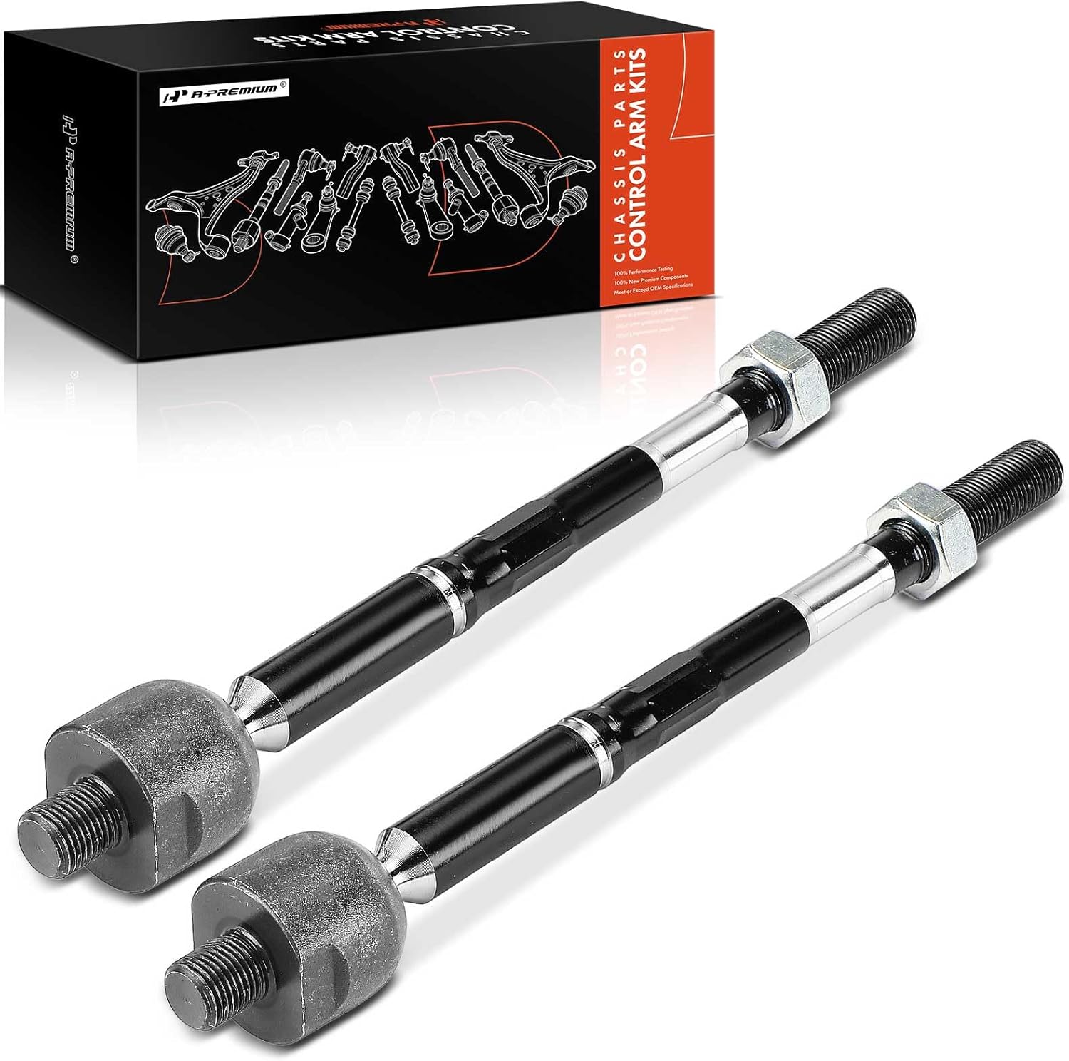 A-Premium 2 x Front Inner Tie Rod Ends, Compatible with Nissan Pathfinder 2013-2020 & Infiniti QX60 2014-2020