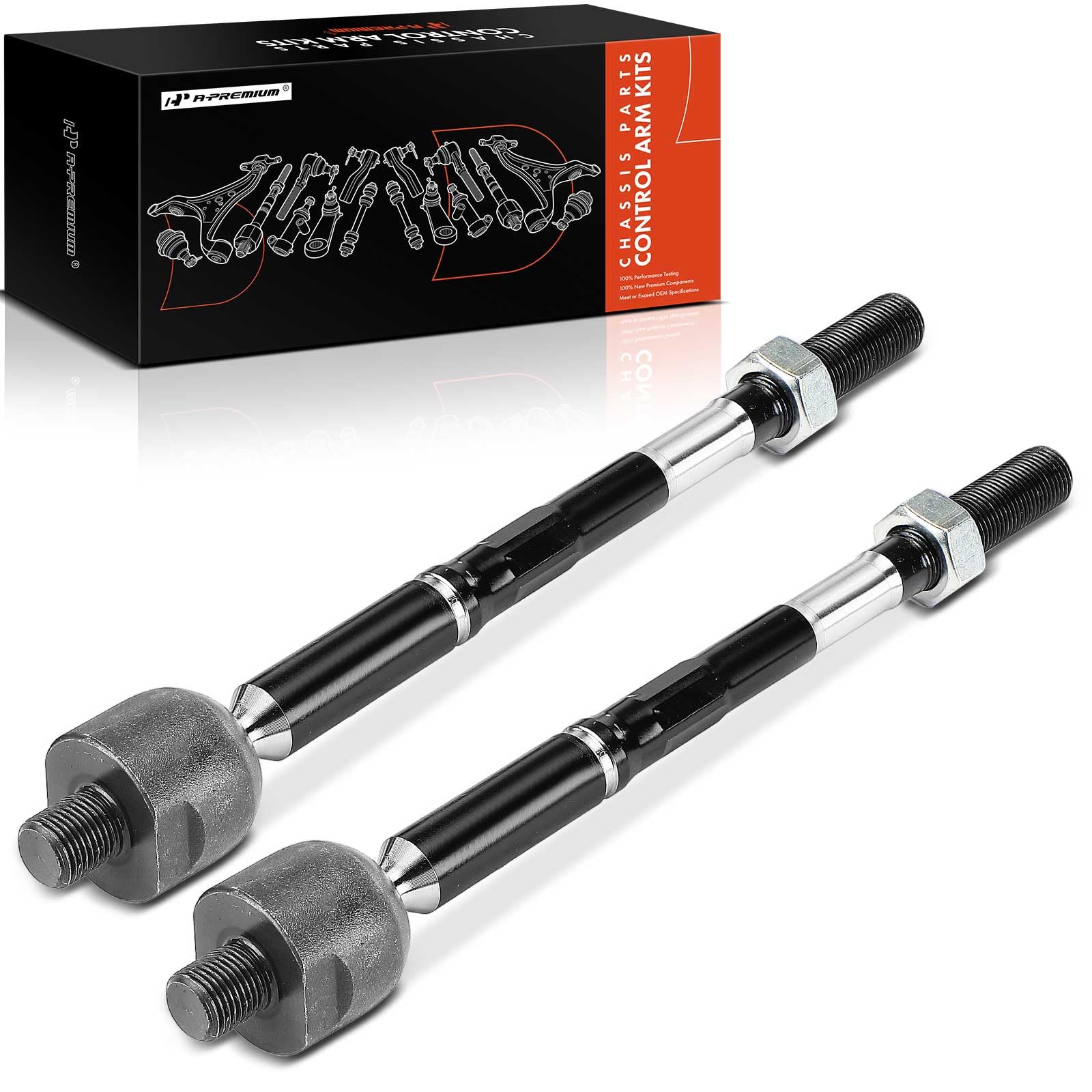 A-Premium 2 x Front Inner Tie Rod Ends, Compatible with Nissan Pathfinder 2013-2020 & Infiniti QX60 2014-2020