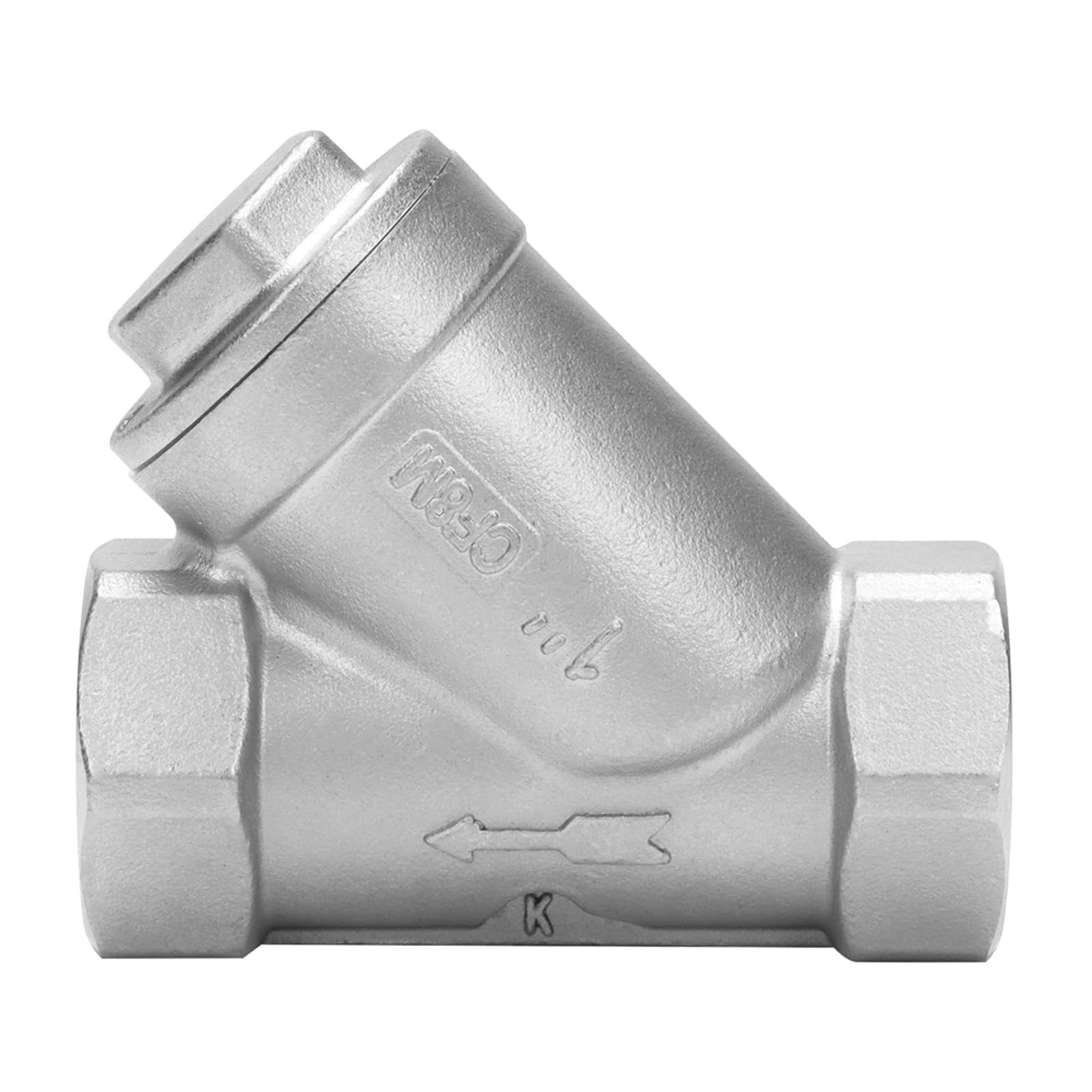 Filtro de bomba tipo Y 1" DN25 rosca 304 acero inoxidable para agua aceite gas