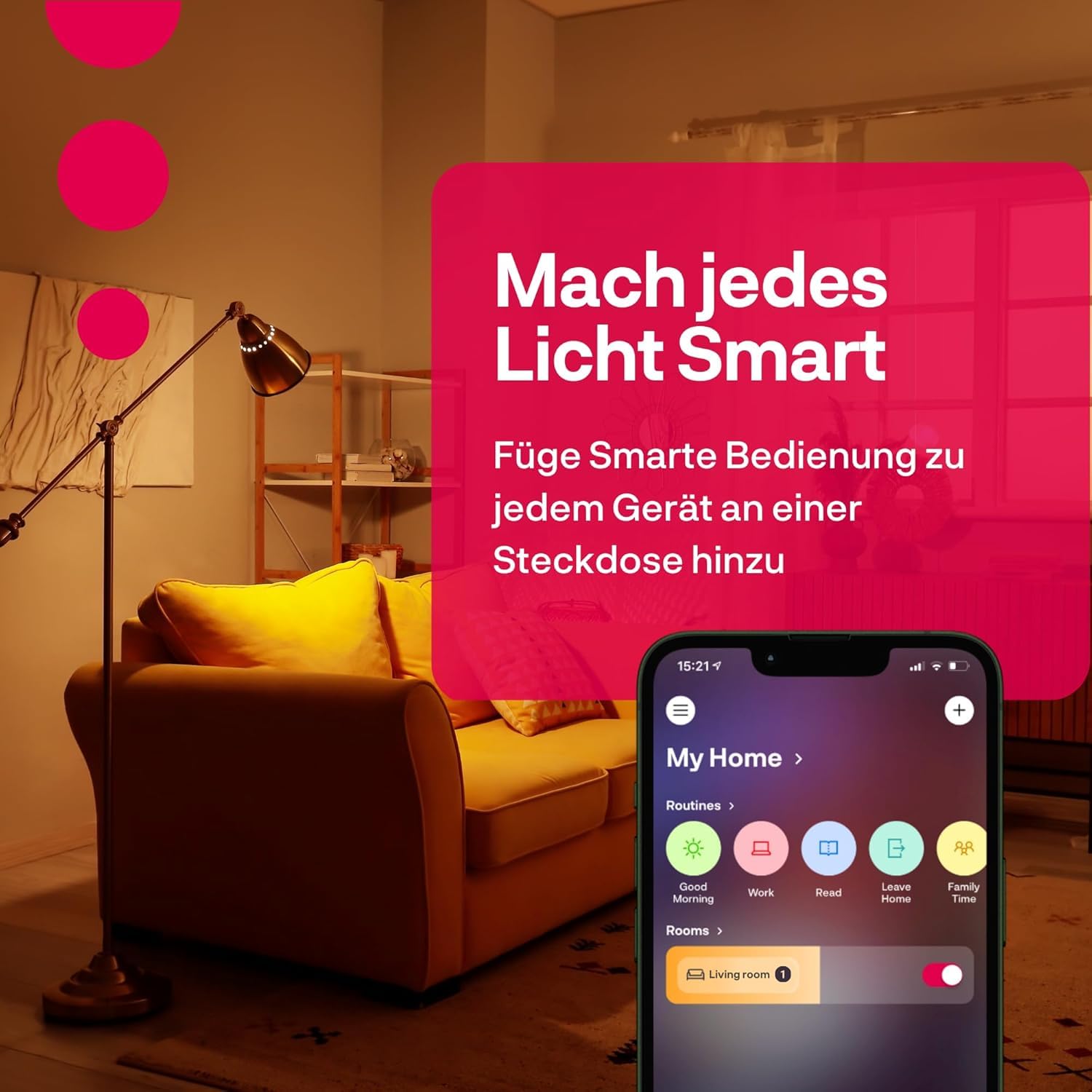 Innr Smart Plug, funktioniert mit Hue* und Alexa (Bridge erforderlich), Zigbee Repeater, 16A Steckdose mit Strommessung, 2 Stück