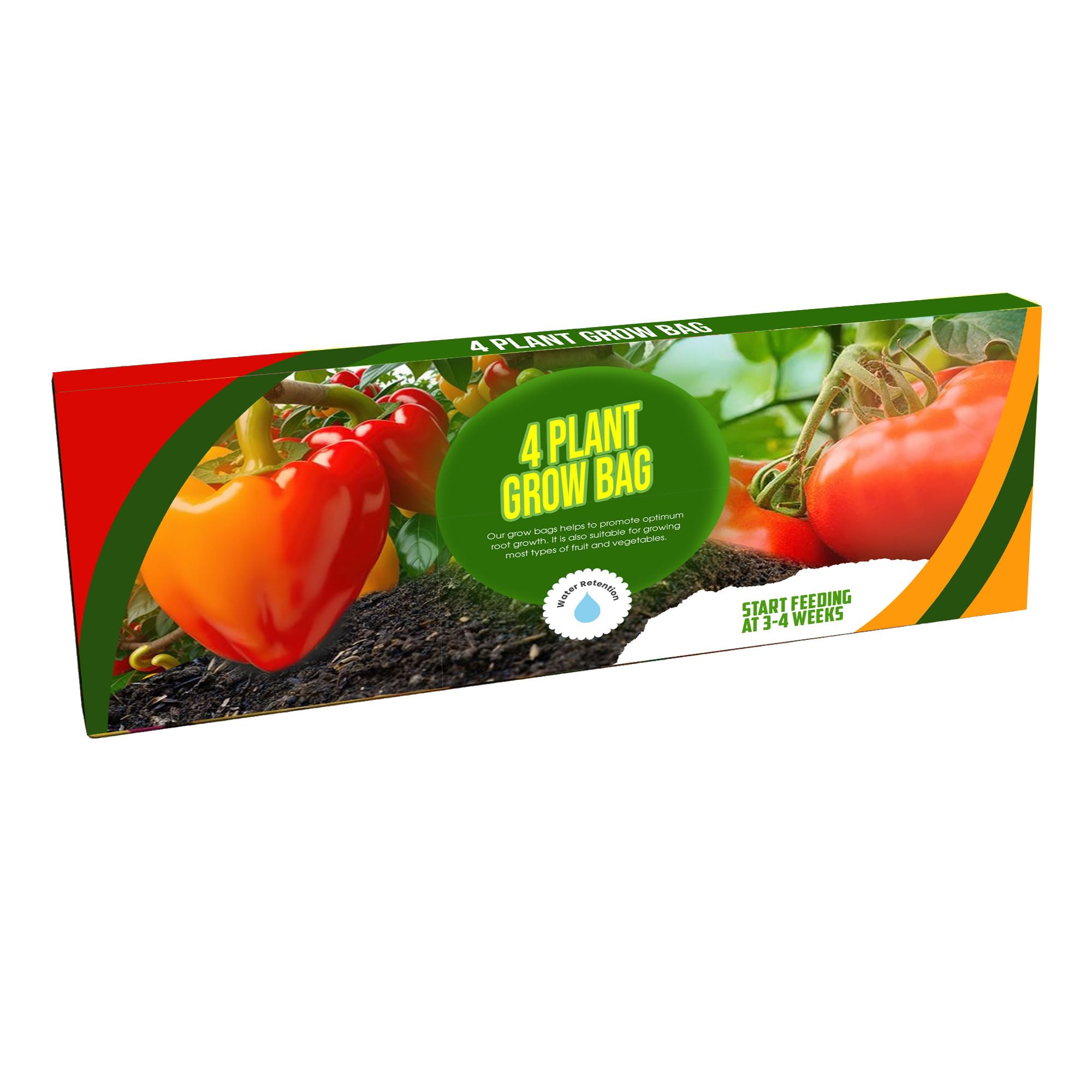STORM TRADING GROUP Grow Bags 4 Plant With Balanced Nutrients & Water Retention Great For Vegetable Crops (38 Litres (1 Bag))