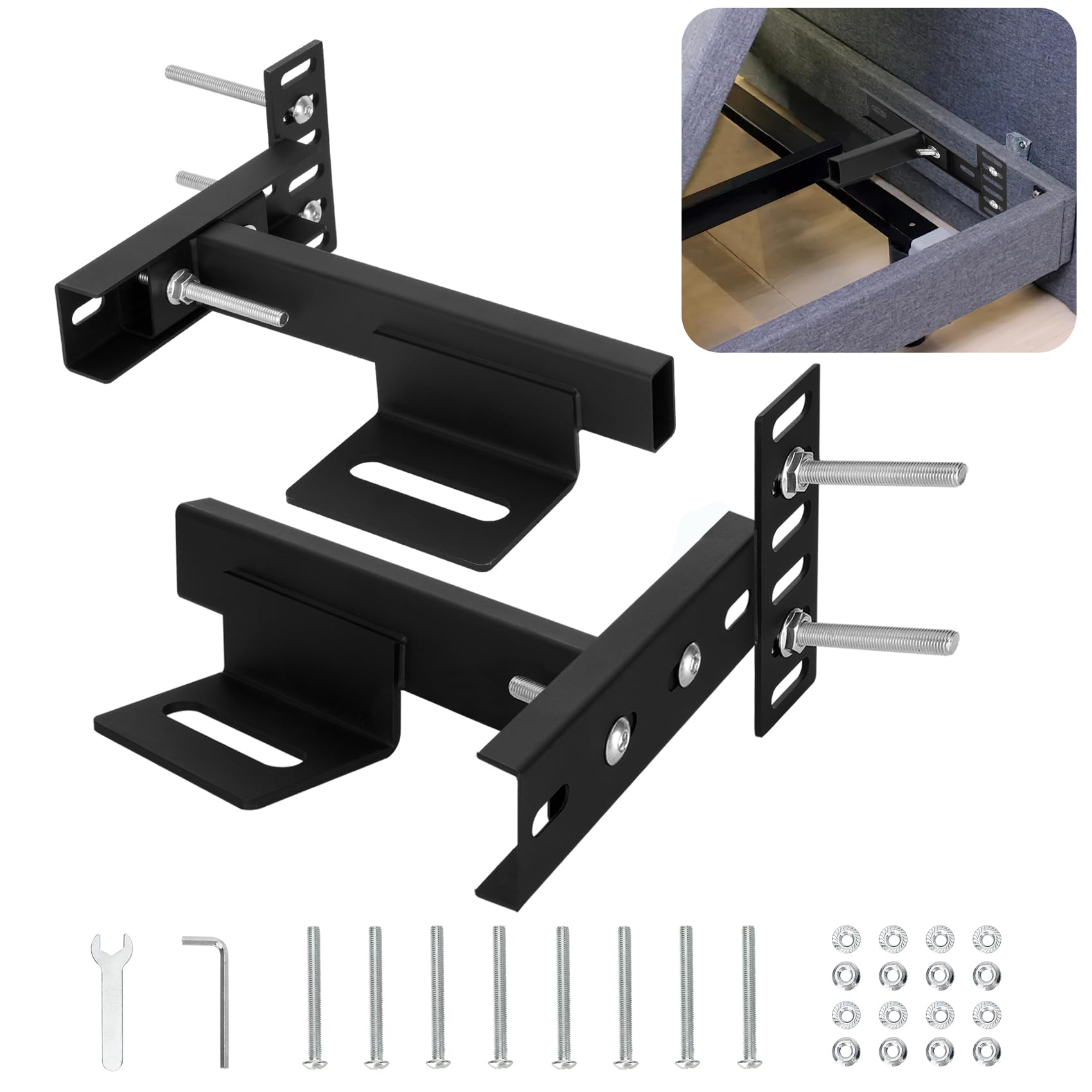 4 Pcs Anti-Shake Tool Staffe Regolabili Per Testiera Da Letto