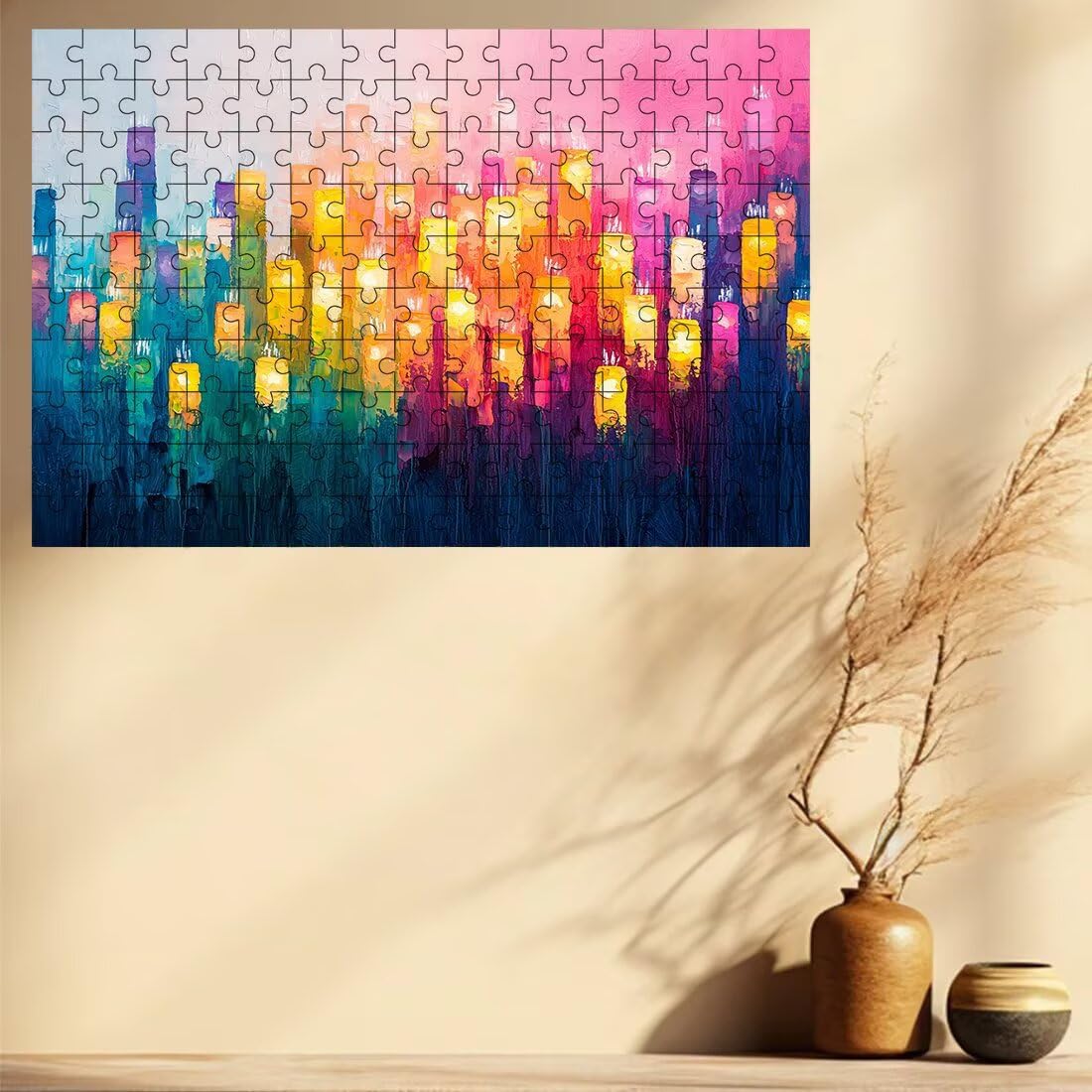 Puzzle 1500 elementów dla dorosłych, 1500 elementów abstrakcyjnych puzzli, retro puzzle dla dorosłych z wykwintnym pudełkiem do pakowania, gry edukacyjne, duże drewniane puzzle, prezent dla kobiet do