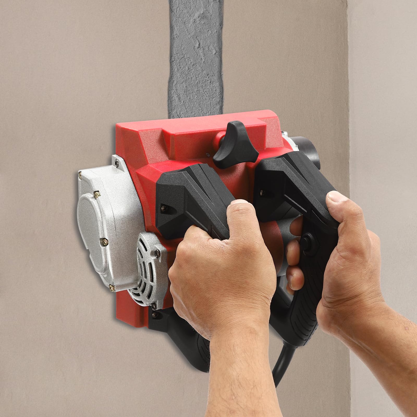 Elektryczna strugarka ścienna, strug ręczny o mocy 1300 W, przenośna strugarka walcowa z kablem, do łopatek do szpachli, wybielania, farby, ścian stiukowych i malowania