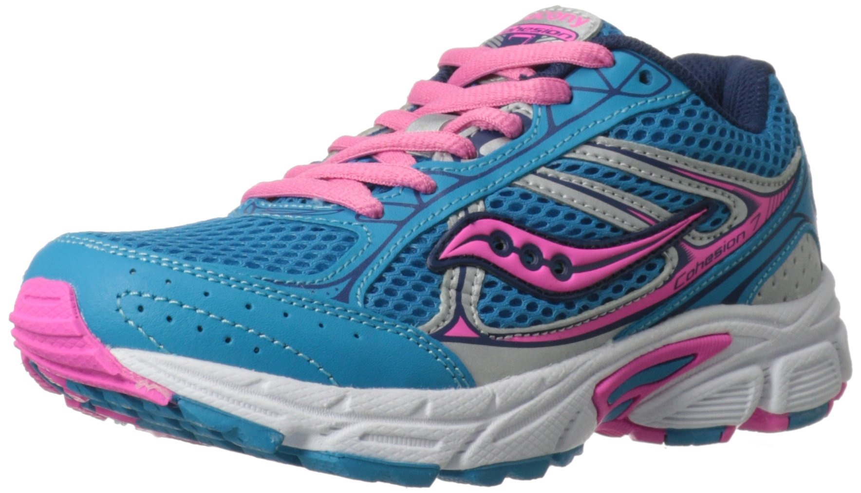 Saucony Cohesion 7 Chaussures de course à lacets pour tout-petit/grand enfant