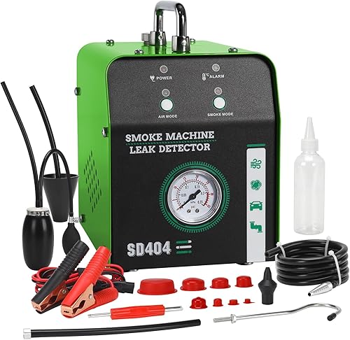 Haoguo Máquina de humo automotriz, probador de fugas de humo EVAP de modo dual para automóvil, bomba de aire integrada y generador de humo para