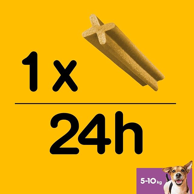 Foto 5 de 8 de Pedigree Dentastix de uso diario para higiene oral para perros pequeños, 28 sticks