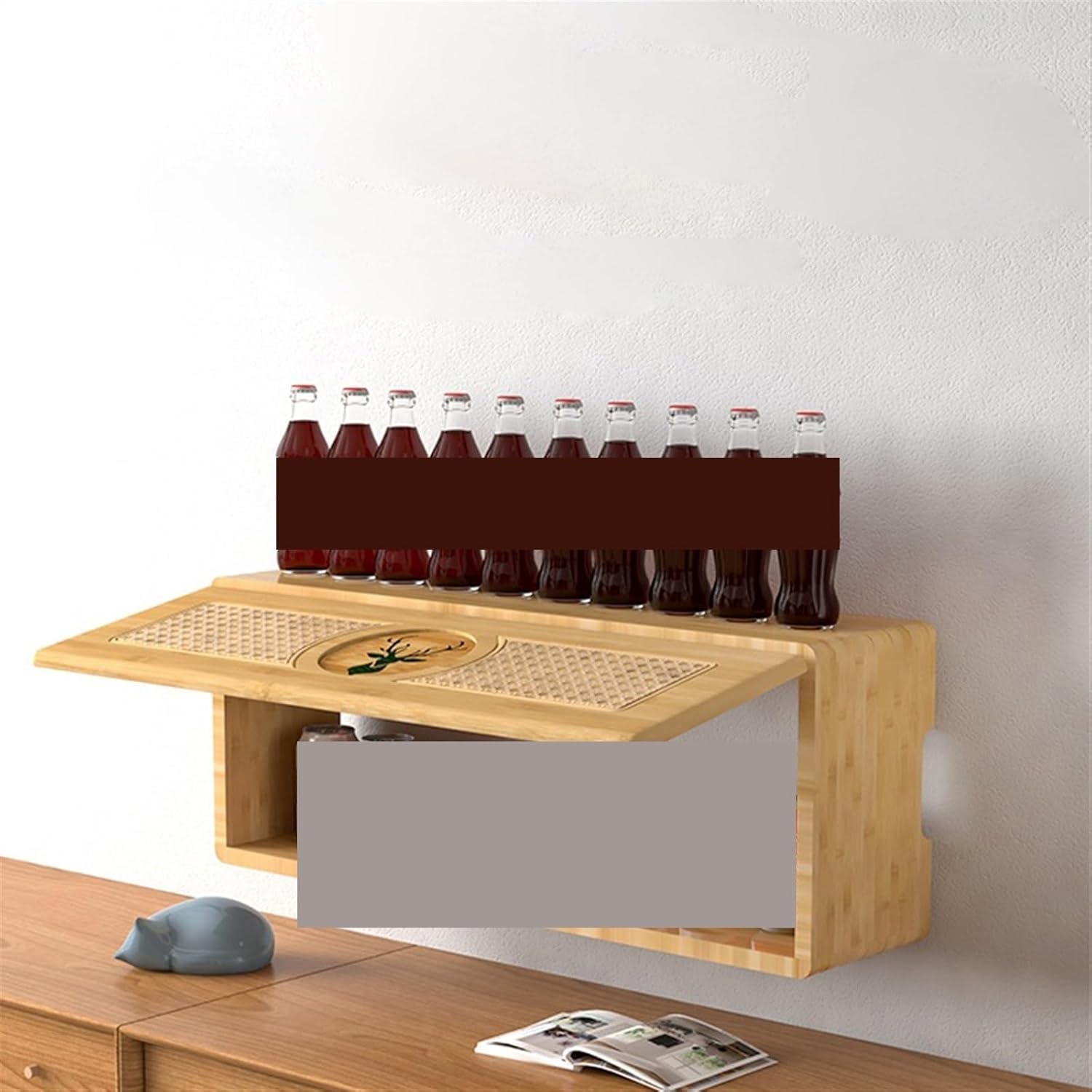 ケーブル管理ボックス Wifi セットトップ ボックス ルーター 収納ボックス フリー パンチング 壁 テレビ キャビネット ワイヤ