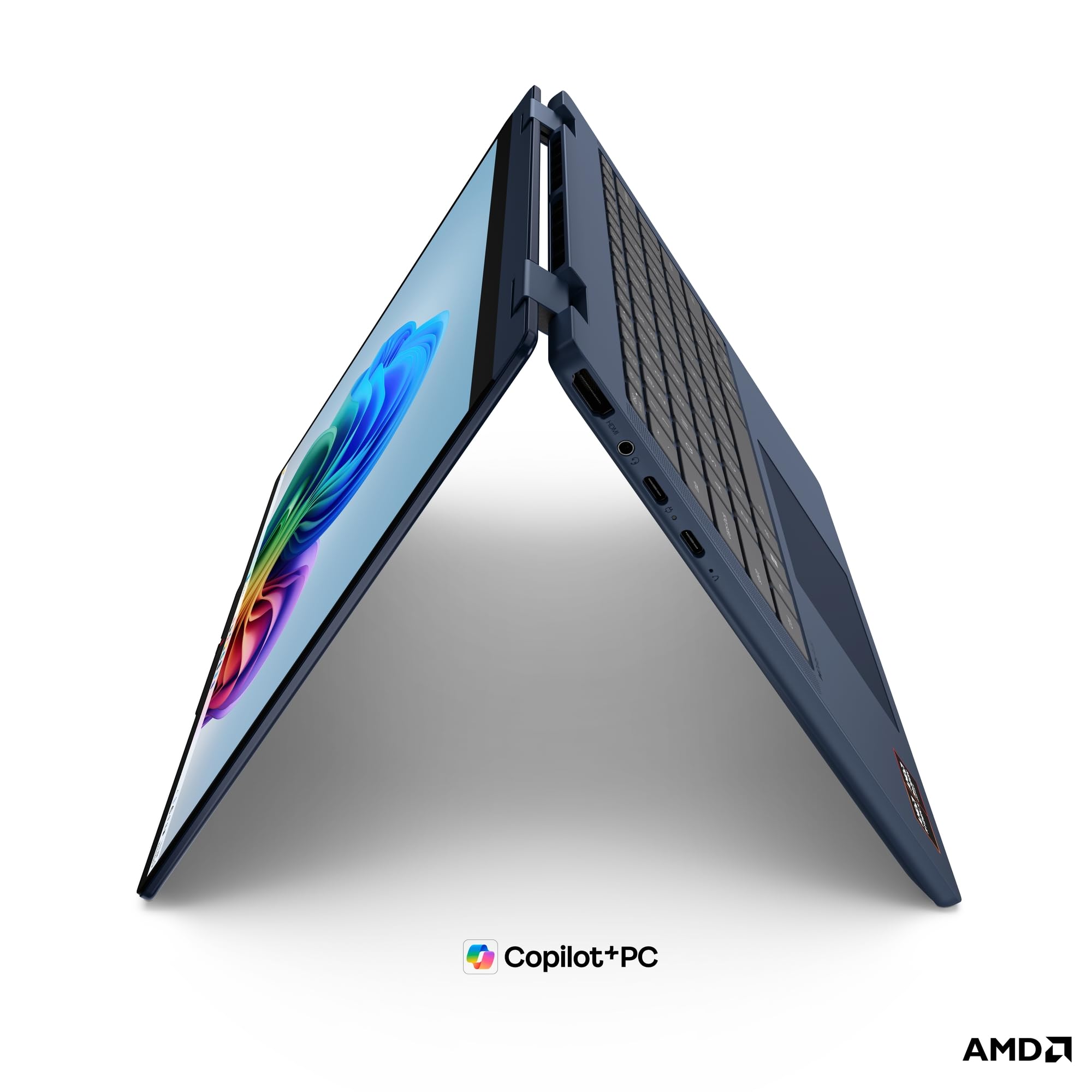 Lenovo IdeaPad 5 2in1 Laptop | 14" WUXGA Touch Display | AMD Ryzen 7 250 | 16GB RAM | 512GB SSD | AMD Radeon 780M | Windows 11 | QWERTZ | exkl. Farbe in Cosmic blau | 3 Monate Premium Care