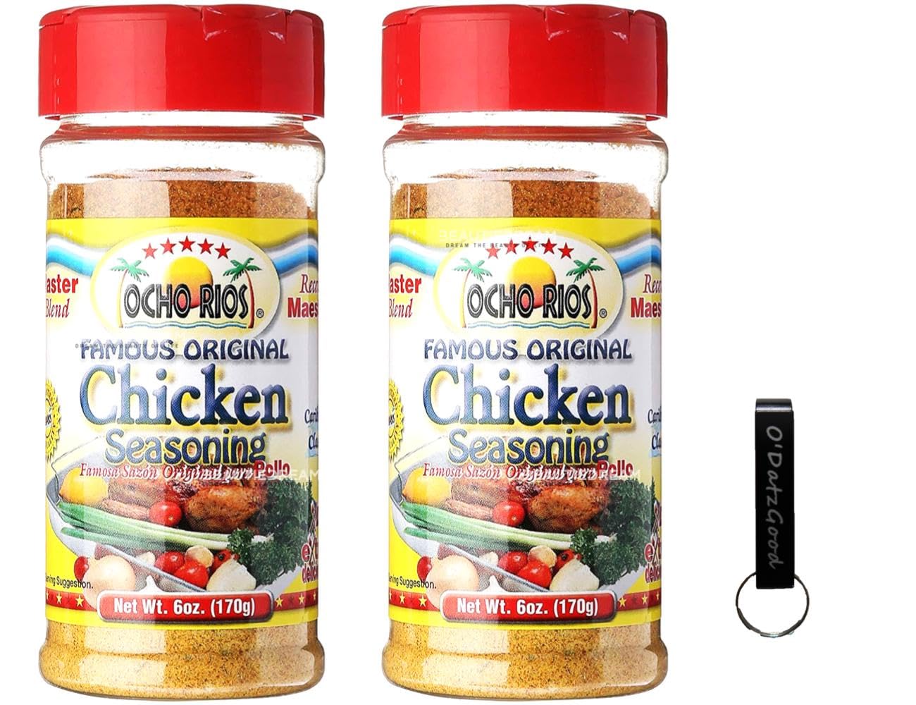 Ocho Rios Famous Original Chicken Seasoning Pack of 2 with in Sealed O That's Good Packaging (Pack of 2)