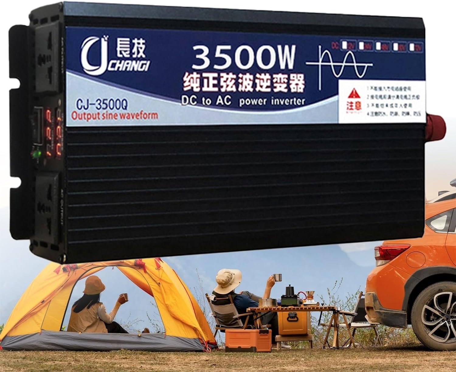 3500W 5000W 5500W 6000W 8000W Pure Sine Wave Inverter Charger - 12V/24V/48V/60V/72V DC to AC Converter, Low Frequency, Solar Power, 120V/240V Output, Ideal for Off-Grid Systems