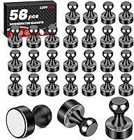 Vista 36 de Imanes para refrigerador, 20 unidades, imanes tipo chincheta de metal, dorados, ideales para pizarras blancas, oficinas, aulas o mapas