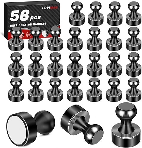 Miniatura 148 de Imanes para refrigerador, 20 unidades, imanes tipo chincheta de metal, dorados, ideales para pizarras blancas, oficinas, aulas o mapas