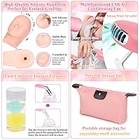 Vista 12 de EyeLash Extension Kit for Beginners, Professional Lash EyeLash Extension Practice Kit with Everything, Mannequin Head, Eye Lashes Glue, Lash Kit for