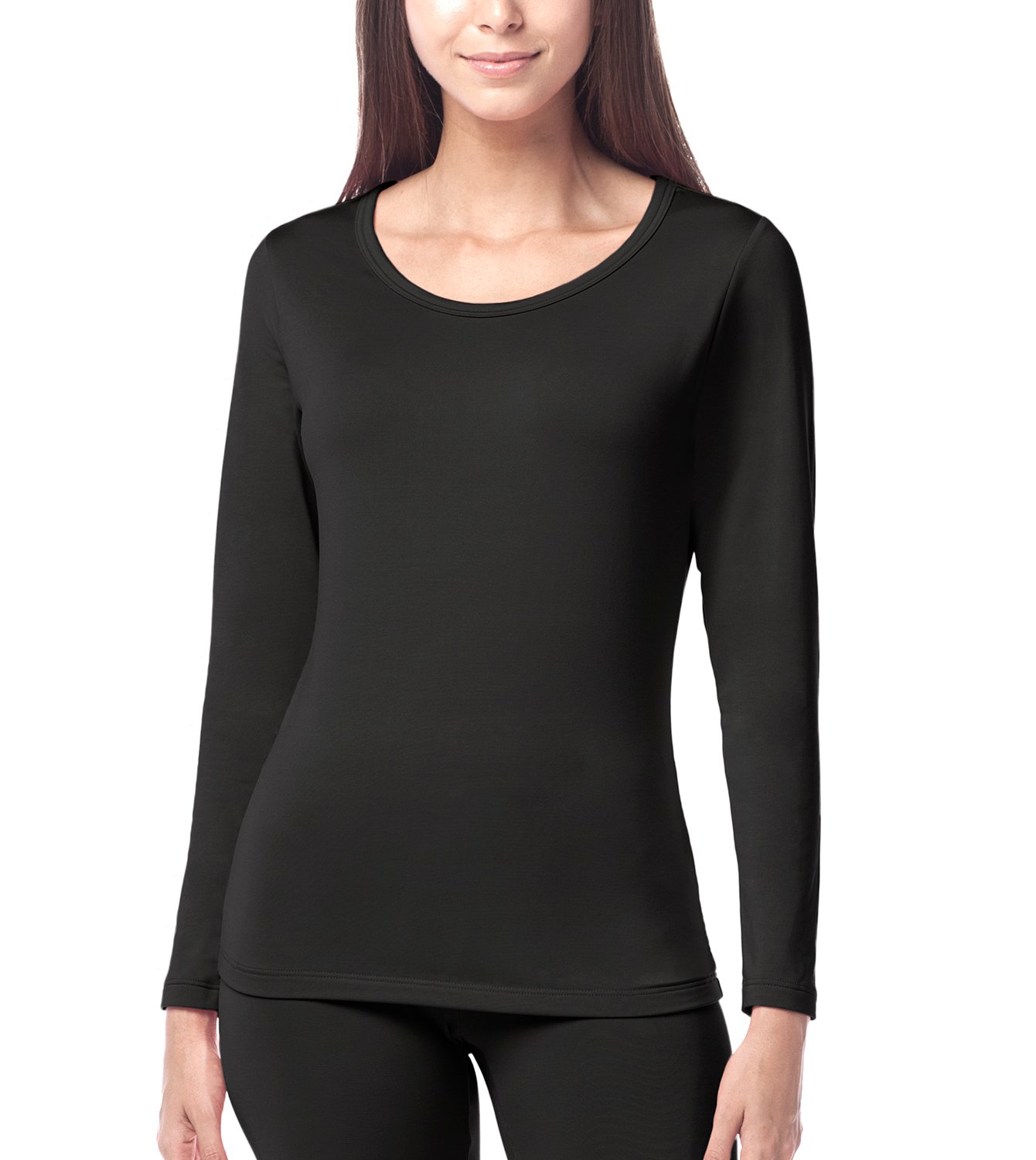LAPASA Pacco da 2 o 1 Maglia Termica Donna Manica Lunga Fodera in Micro Pile - Pigiama Abbigliamento Intimo Canottiera Calda Elegante Elastica Traspirante Sportiva L15/L39/L42