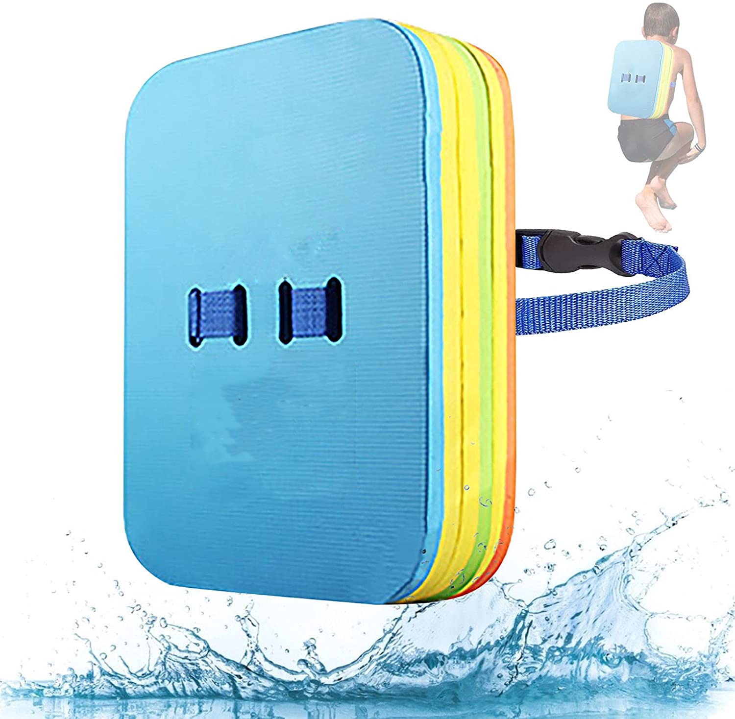 Glaceon Kids Back Float EVA Swimming Training Aid Float Board Kickboard