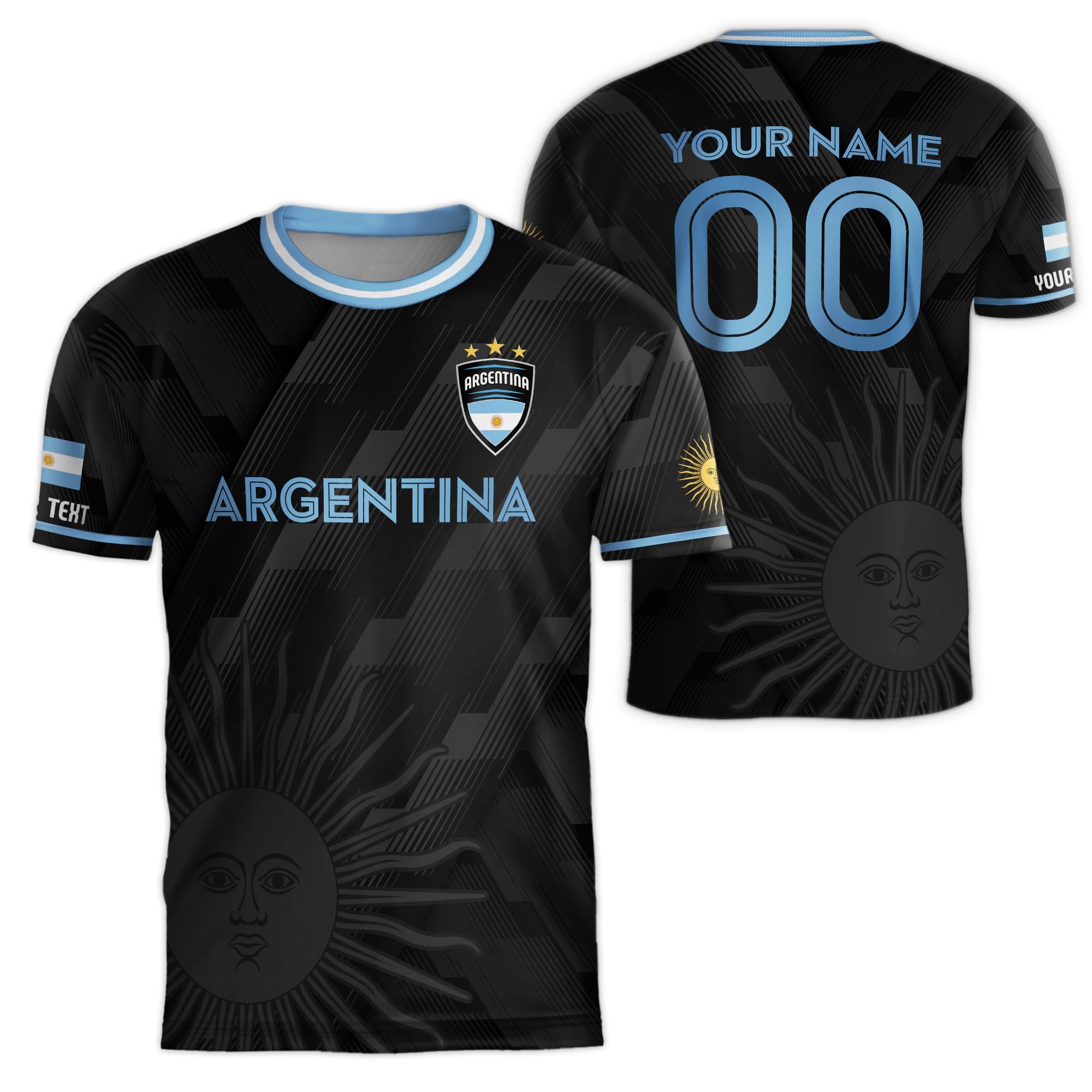 Yupify Customized Jersey Argentina, Personalized Argentine Soccer Jersey, Argentina Jersey Men, Argentine Jersey Soccer 3