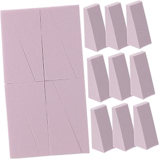 minkissy Liquidificador De Esponja De Maquiagem 24 Pçs Prego Gradiente Esponja Mini Manicure Conjunto Kit De Manicure Esponja Pacote Roxo Gradiente Cunhas Mini Aplicador