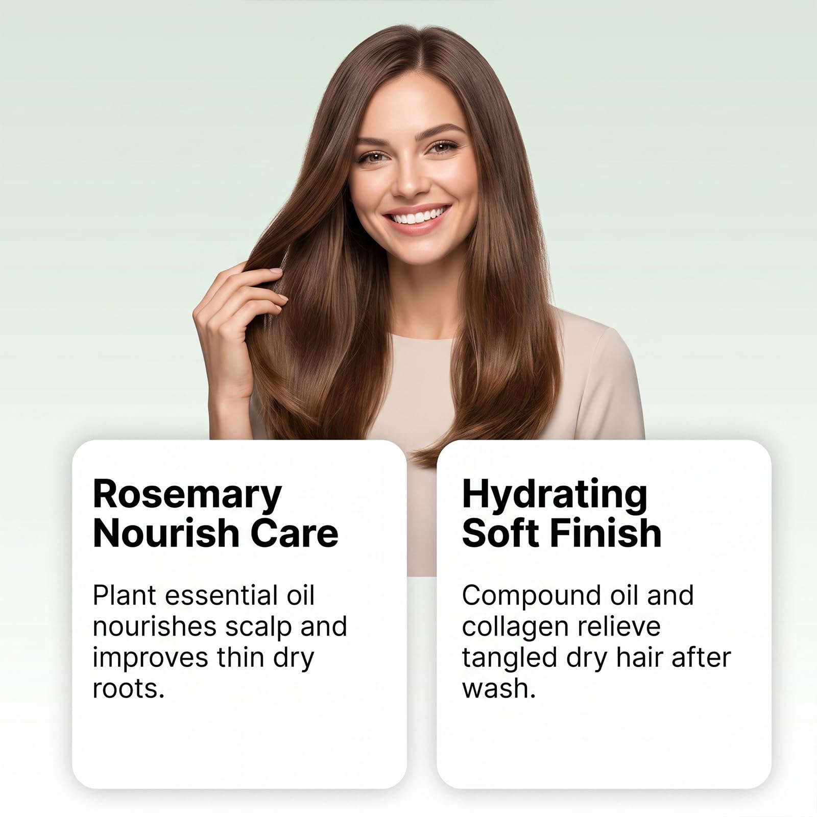 Zwiebelhydrolat-Biotin- und Rosmarin-Shampoo und -Spülung für Haarwachstum, verdickendes Haar, sanft zur empfindlichen Kopfhaut, verleiht Volumen und Glanz, feuchtigkeitsspendende Formel (4pcs)