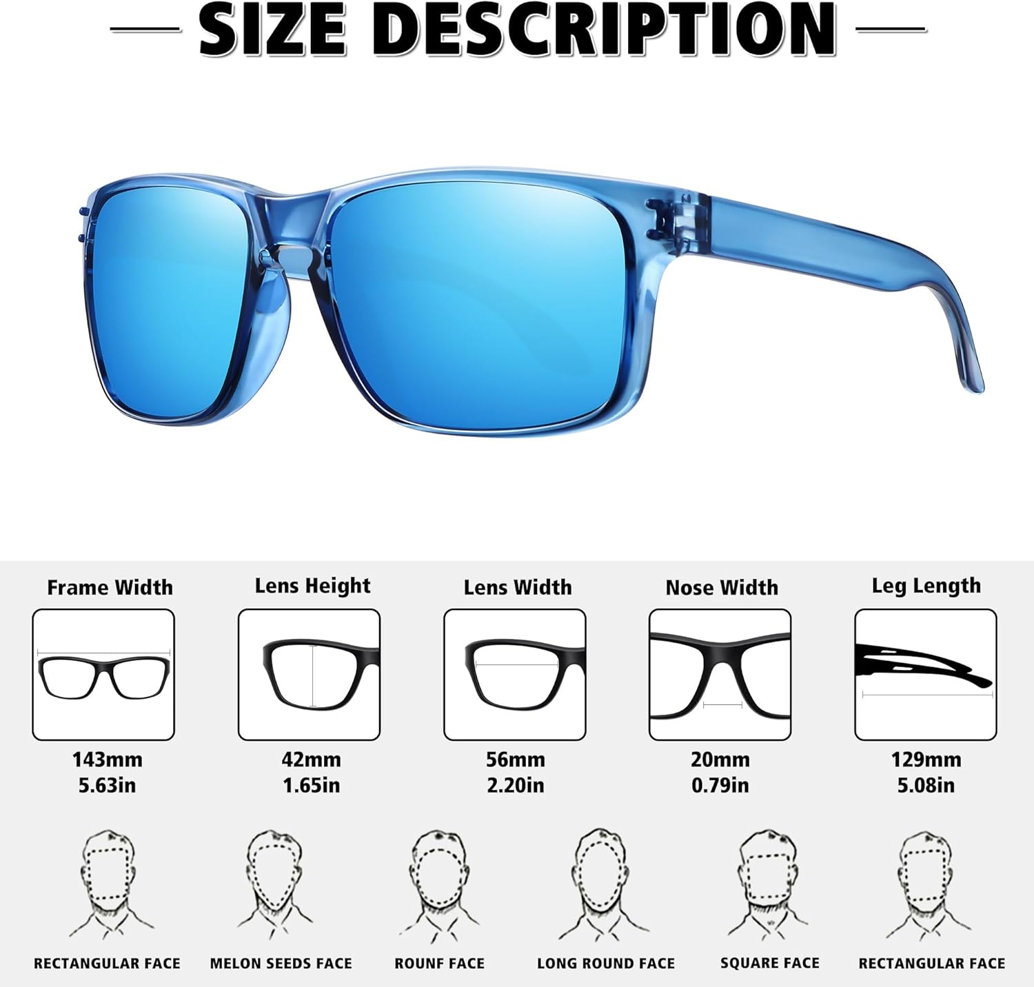 MEETSUN Polarized Sunglasses for Men Women Sports Driving Fishing Glasses UV400 Protection - Image 3