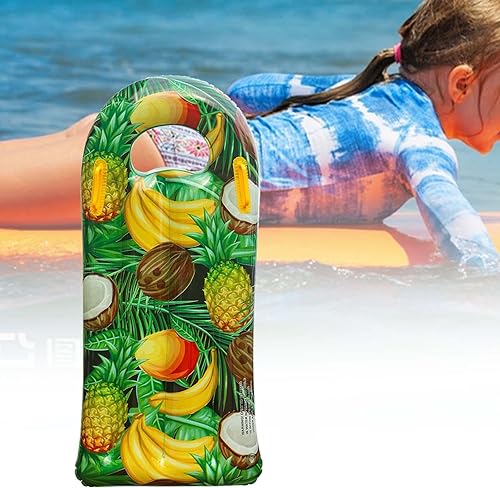 Miniatura 3 de Tabla de surf inflable para niños, tabla flotante para fiesta en la playa con asa, tabla de surf de mar para piscina, deportes acuáticos, natación,