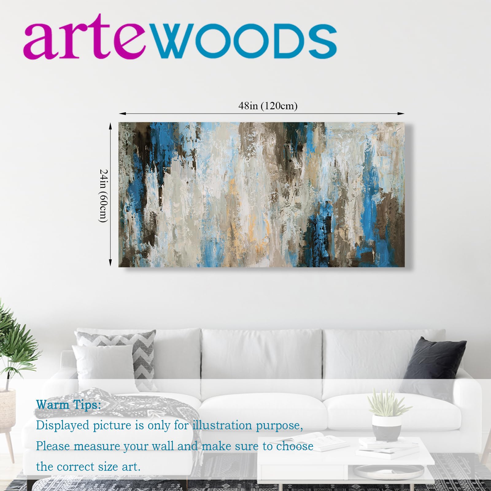 Amazon.com: Abstract Wall Art Living Room Wall Decor Retro