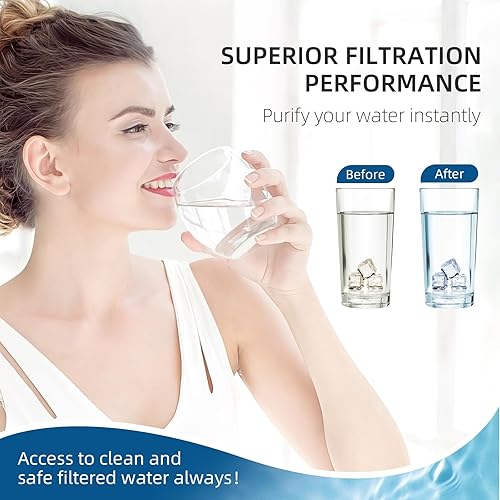 Miniatura 5 de Adq747935 Filtro de agua para L&G Lt1000ppc, LfxS26973s, LmxS28626s, LmwS27626s, LfxS28596s, Adq74793501, paquete de 3