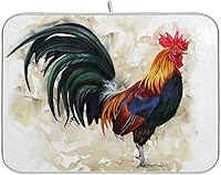 Vista 32 de Cherry Blossom Series - Tapete de secado de platos para encimera de cocina, 18 x 16 pulgadas, tapete absorbente de microfibra para platos