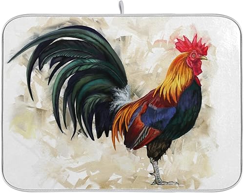 Miniatura 32 de Cherry Blossom Series - Tapete de secado de platos para encimera de cocina, 18 x 16 pulgadas, tapete absorbente de microfibra para platos