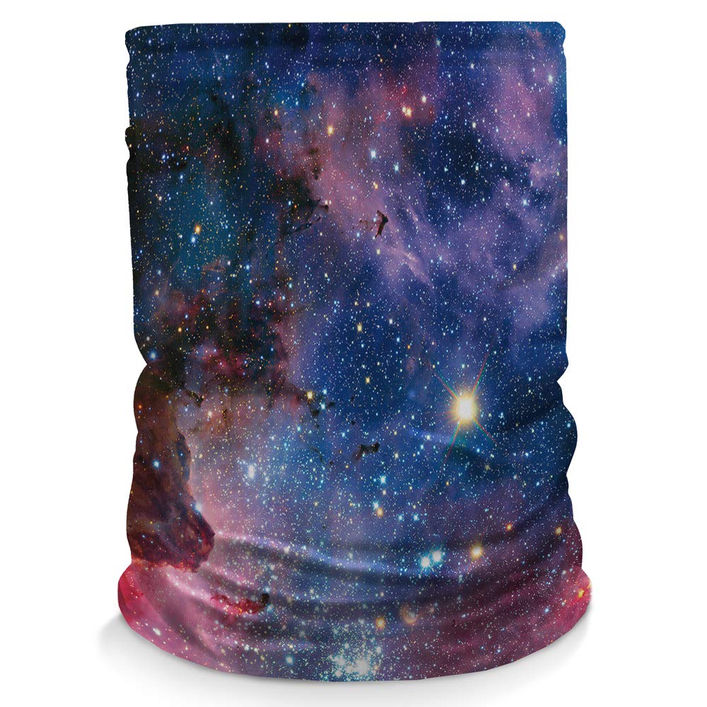 Controller Gear Neck Gaiter Face Mask Scarf - Proudly Made in The USA. Sun & Dust Protection, Sport, Bandanas for Fishing, Hiking, Cycling, Motorcycling, Running - Galaxy