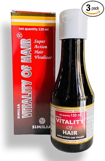 list020 Similia Vitality Of Hair Oil 120ml Homeopathic- SET OF 3 Bottles