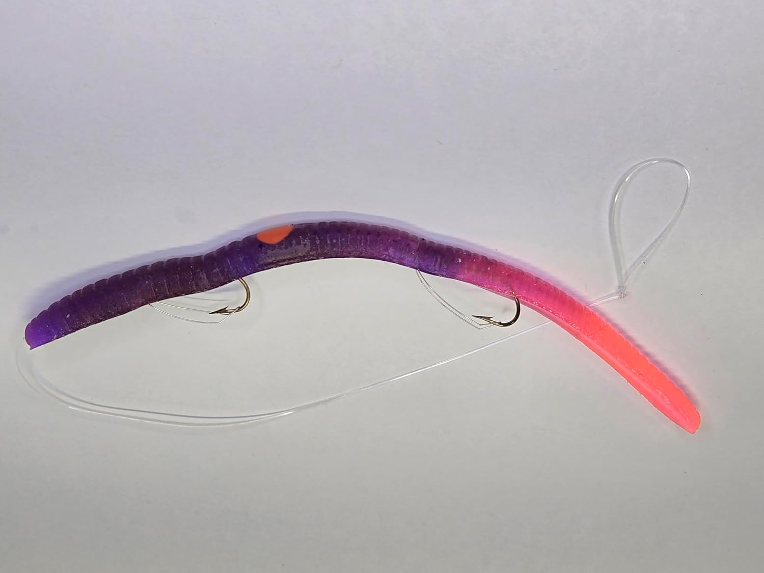 Kelly's® Weedless Bass Crawler 12 Pack Two Hook Pre-Rigged 6 1/2″ Worm Anise Scented Made in The USA Available in 11 Colors