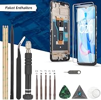 RongZy LCD Kijelző Realme C20/C11/C21 2021 RMX3231 Telefonokhoz - Érintőképernyős Digitalizáló Csereképernyő Kerettel, Szerszámokkal (Fekete 7