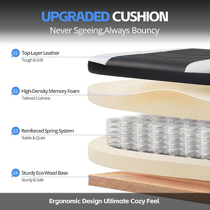 Silla Gamer Ergonómica Con Reposapiés y Soporte Lumbar Color miniatura 7