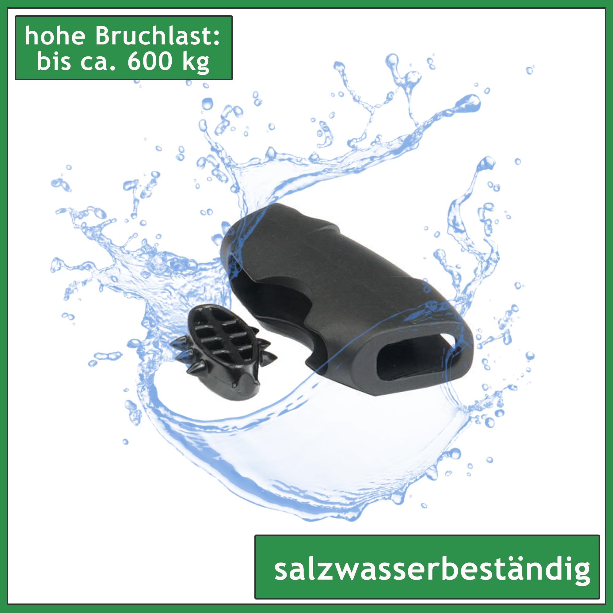 16m Tauwerk, Ø 6mm Seil für Sonnensegel aus Polyester Silber-grau | für Flaschenzug, Umlenkrolle, Seilzug & Boote, 800kg Reißlast & Bruchlast 1050 daN (Tauwerk + 4 Seilklemmen)