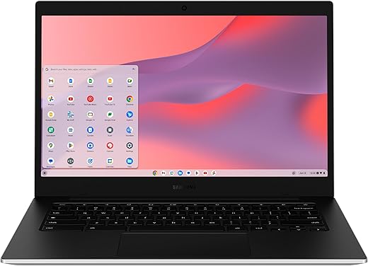 Samsung Computador laptop Galaxy Chromebook Go de 14 polegadas, processador Intel Celeron N4500, 4 GB de RAM, 64 GB de armazenamento, ChromeOS,...