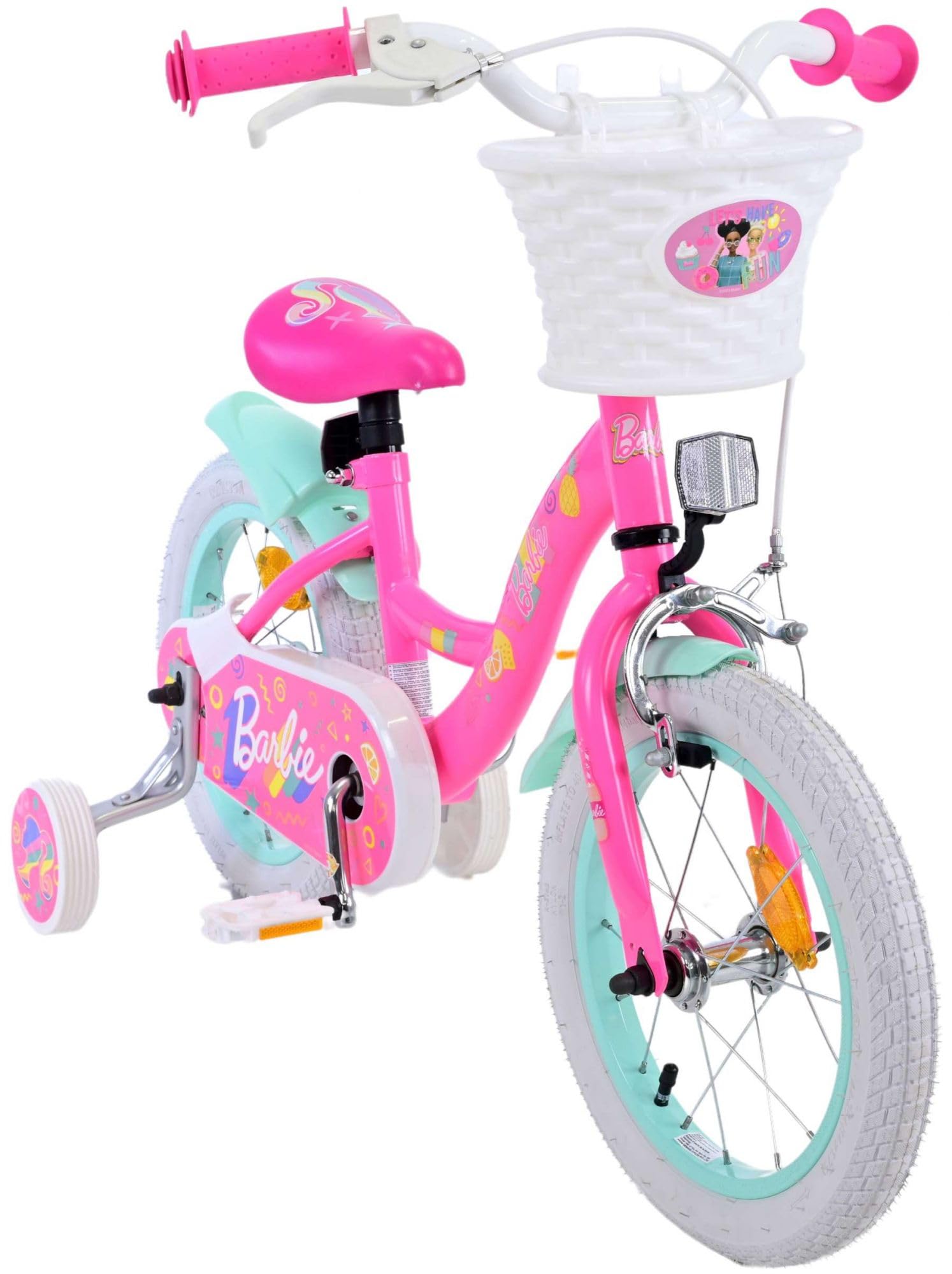Hoppa! Barbie Kinderfiets - Meisjes - 14 inch - Roze (31454-SACB)