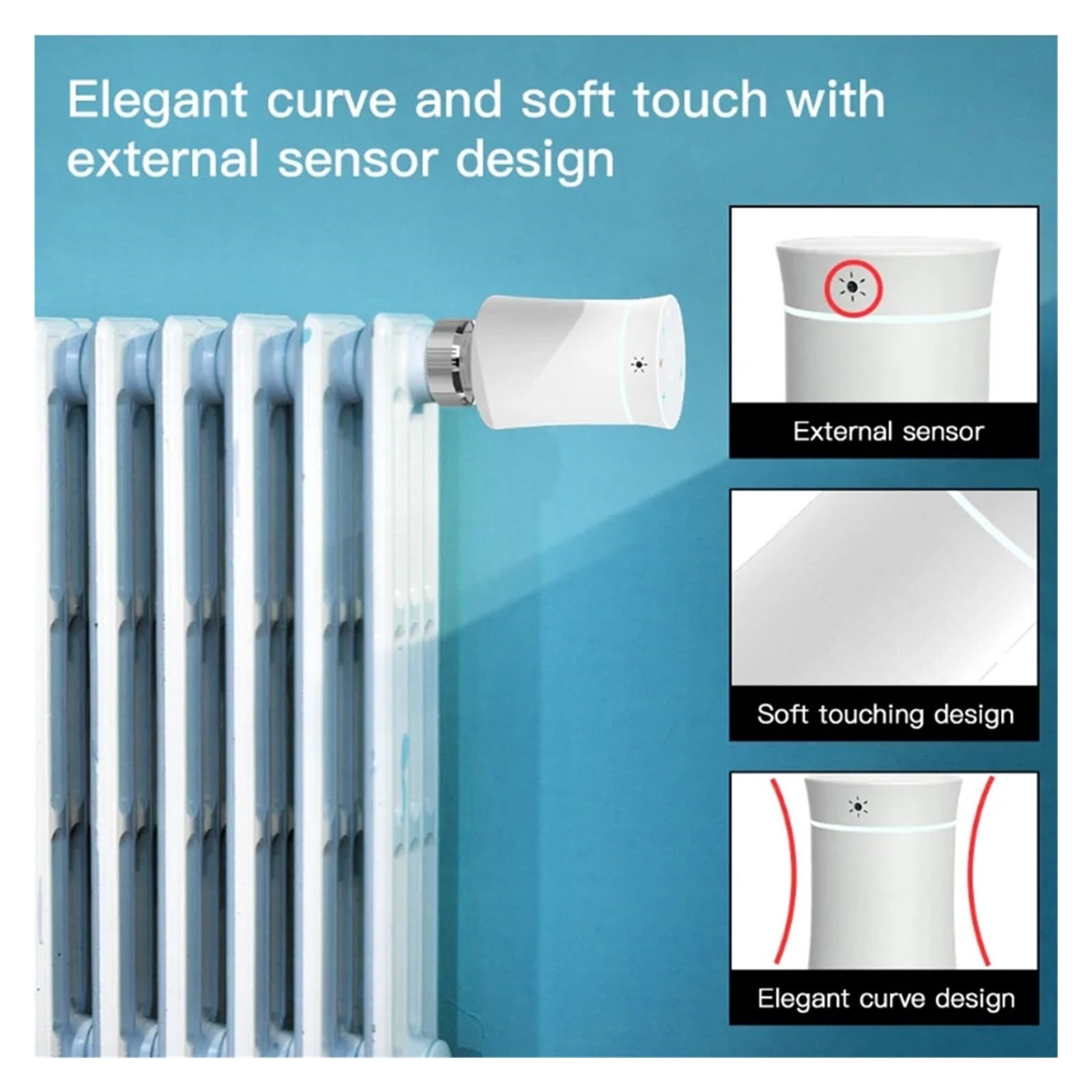 ZigBee3.0 TRV Tuya Zawór Siłownika Grzejnika Inteligentny Programowalny Termostat Temperatura Sterowanie Ogrzewaniem Głos Informacja O ZgodnośCi(Black)