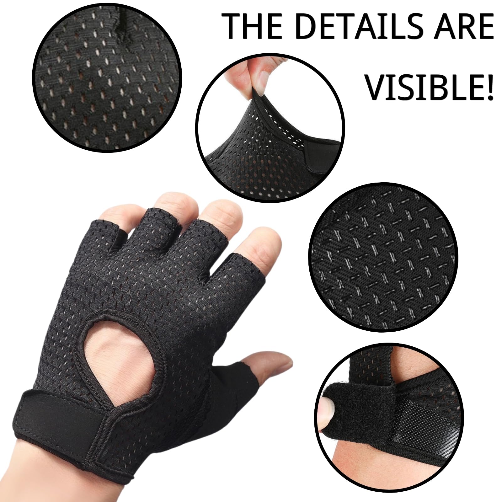 KEYRI 2 Paia Guanti Palestra per Uomo e Donna, Guanti da Fitness Traspiranti da Allenamento Guanti de Sport per Palestra Sollevamento Pesi Ciclismo Alpinismo Calisthenics Ginnastica Artistica