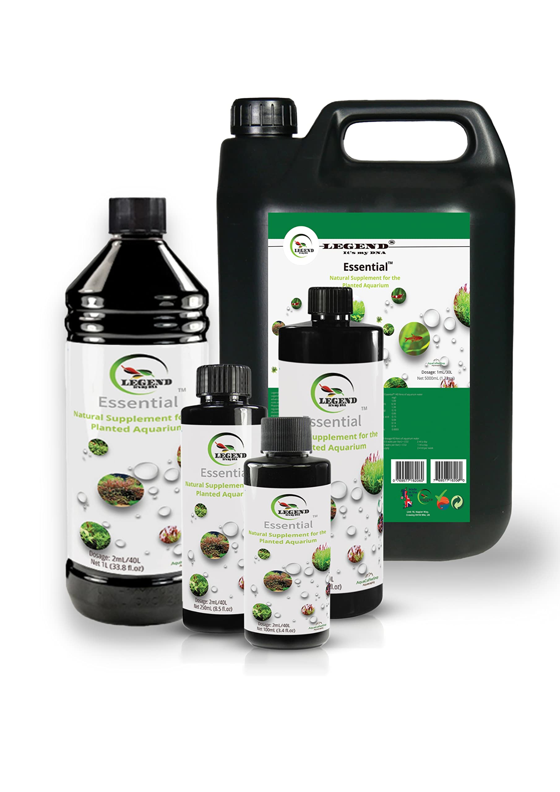 Legend Essential 100 ml, 250 ml, 500 ml, 1000 ml MAKRO płynny nawóz do roślin akwariowych (5000 ml)