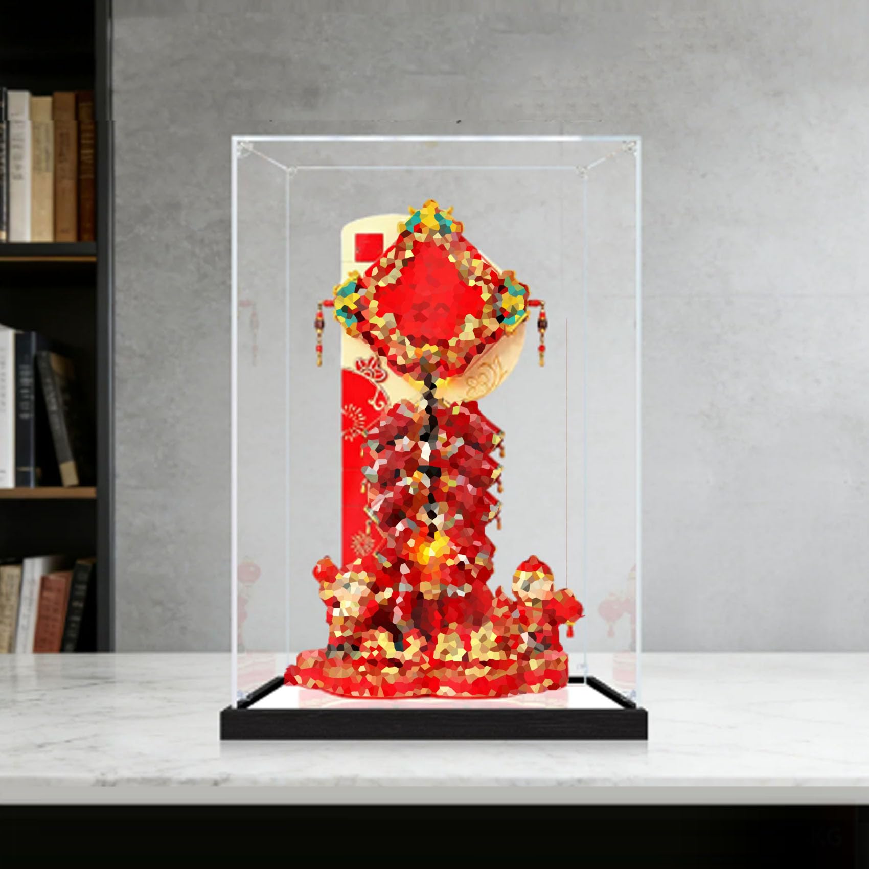 Dustproof acrylic Display Case for Le-go 80118 Model (Mirror2mm)