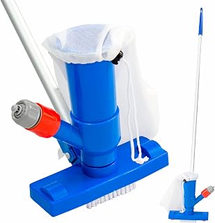Pisces Pond Vacuum Pool Cleaner Algae Brush Sludge Remover Dirt Brush Water Vac