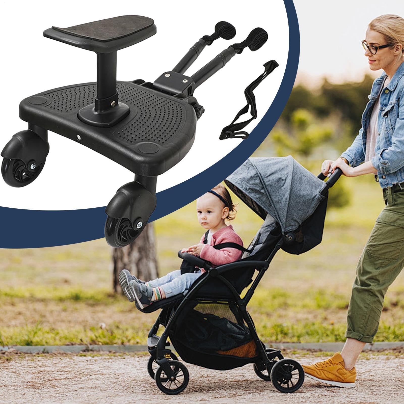 Gruppo per carrozzina | Piattaforma per bambini – Passeggino universale | Per bambini ragazze all'aperto Picnic Passeggiata Shopping Camping Visite allo Zoo Vacanze quotidiane