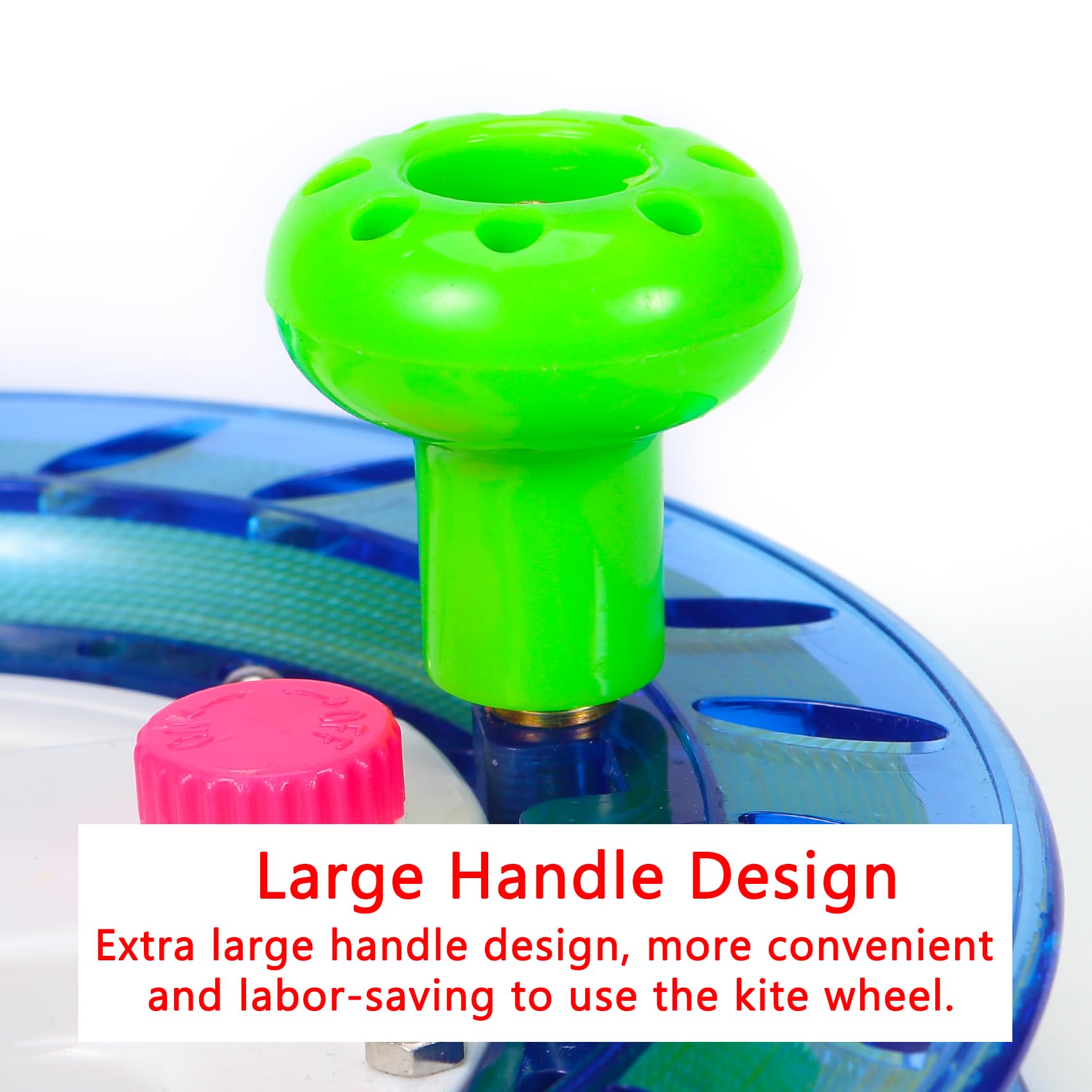 E-TING Kite Reel and Line - 8 Inch Dia with 1000ft High Strength String, Locking Spool for Outdoor Kites, Ideal for Kids, Adults, and Toddlers (Blue) - Image 6