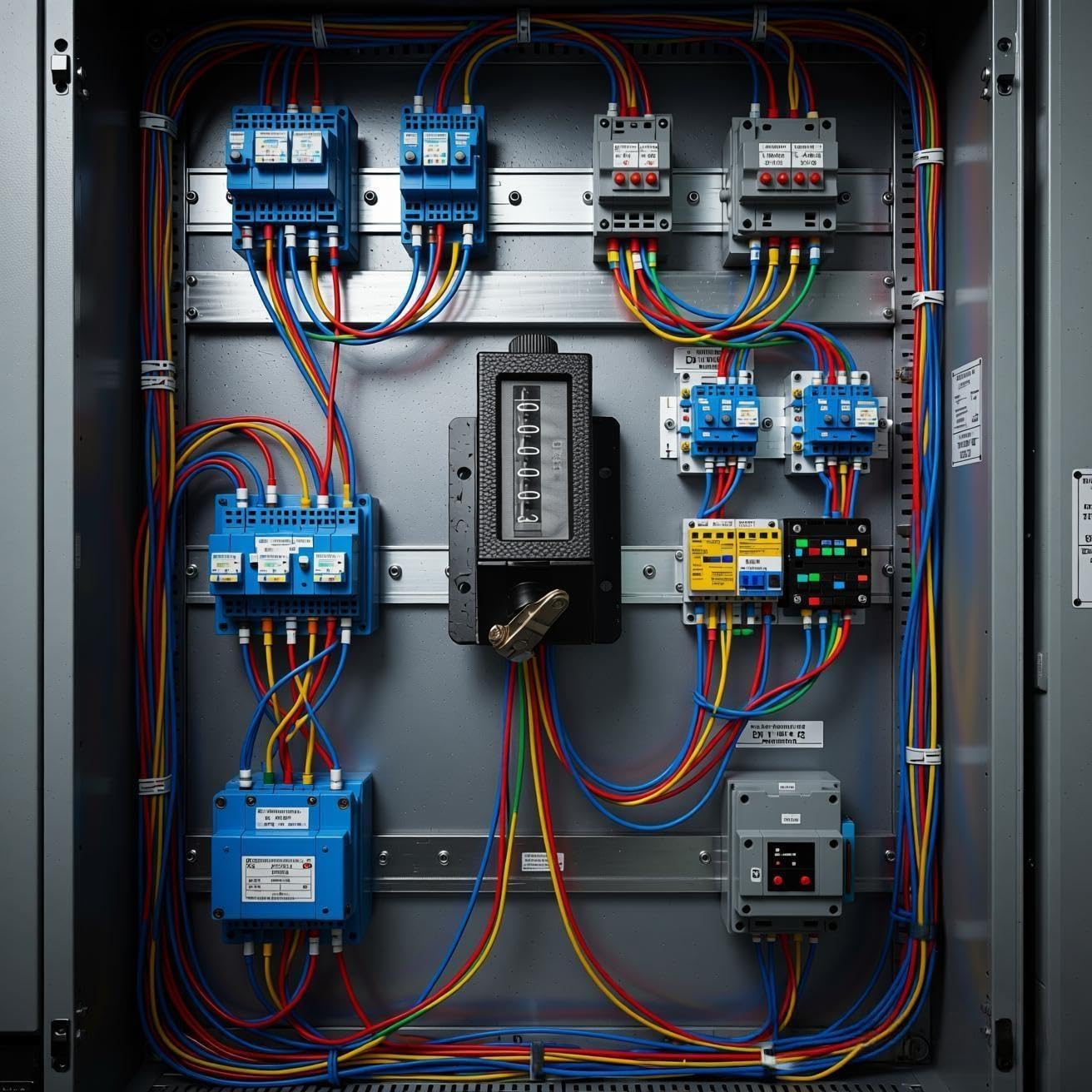 Respicefinem D94-S Contatore Manuale Meccanico a 6 cifre con Conto alla rovescia e azzeramento Manuale contatore di Giri con clicker a trazione Manuale da 0 a 999999 per stampanti perforatrici.