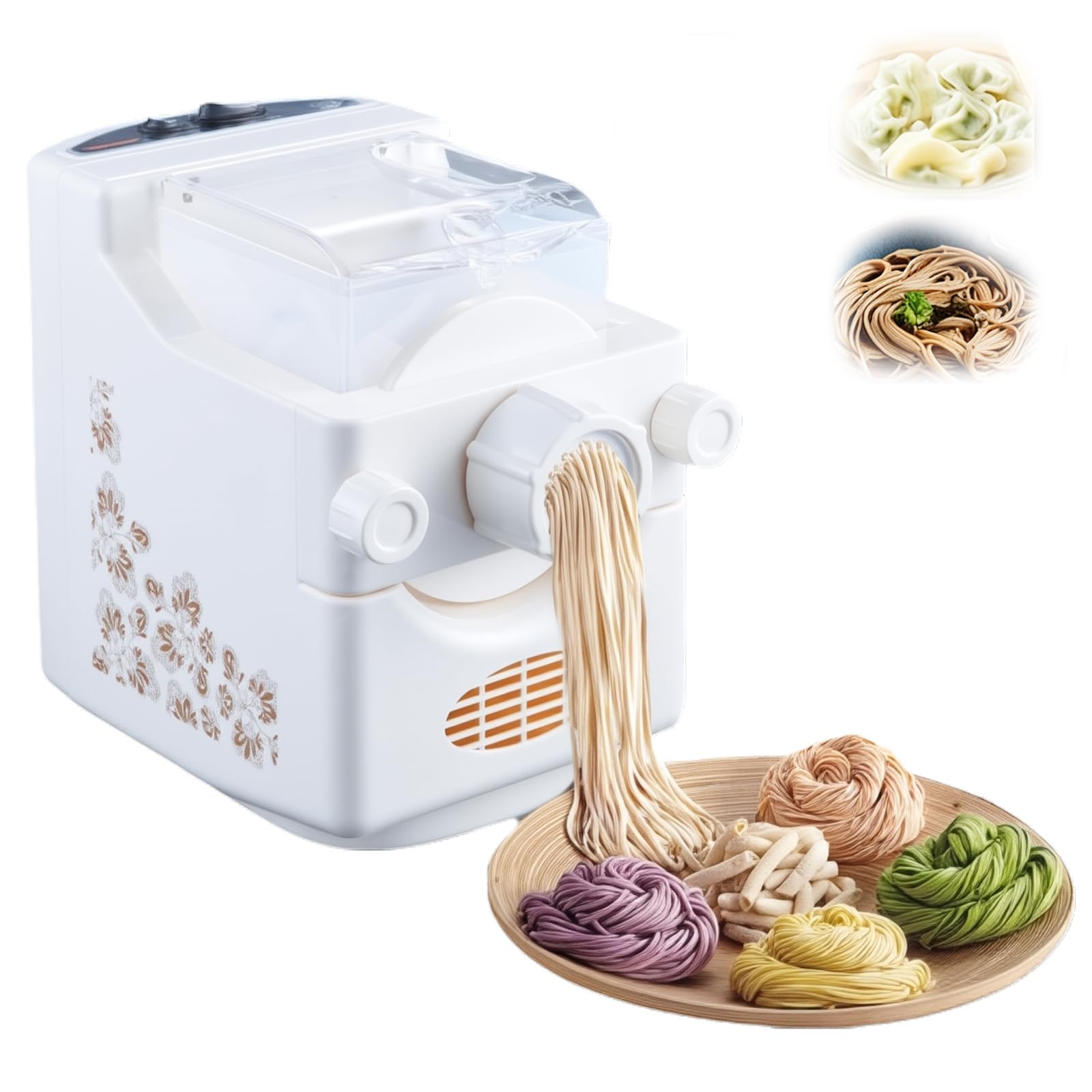 Máquina para hacer pasta con 9 moldes, máquina para amasar/hacer fideos